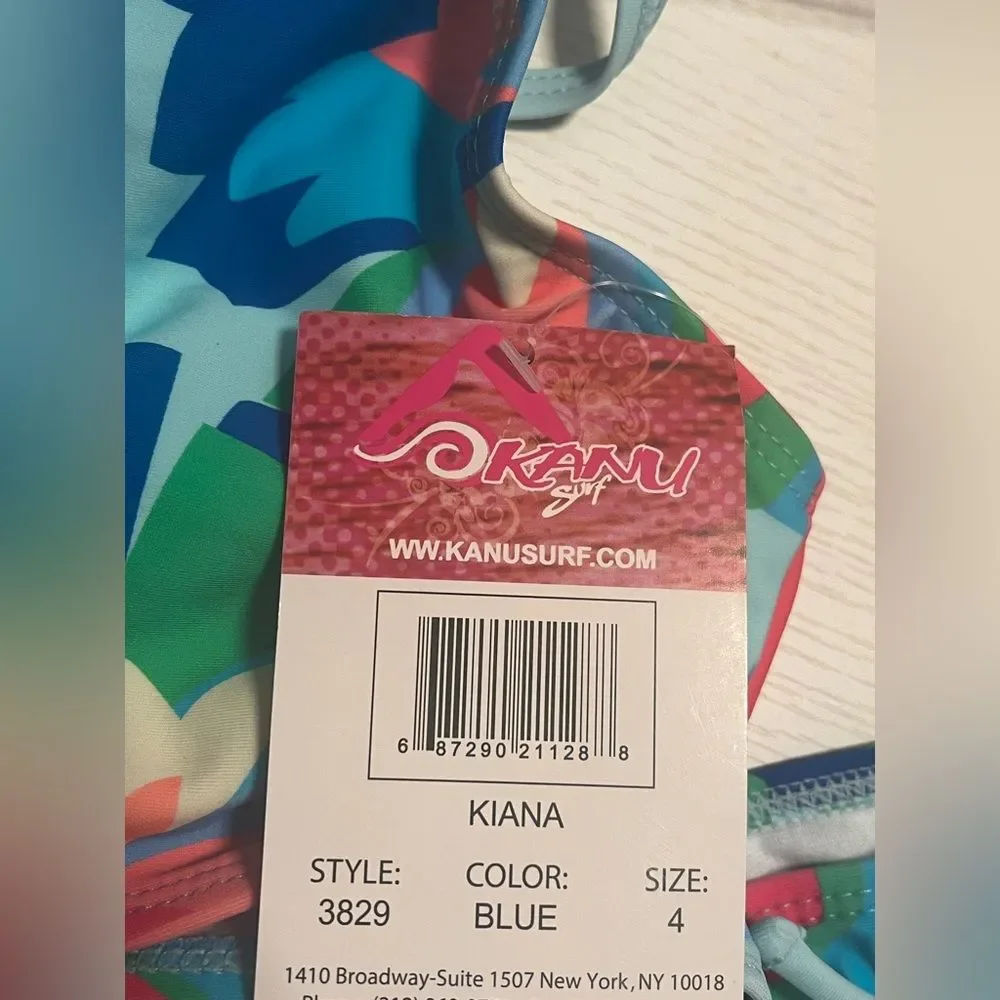 NWT Kanu Surf Girl's Tankini Swim Suit Sz 4